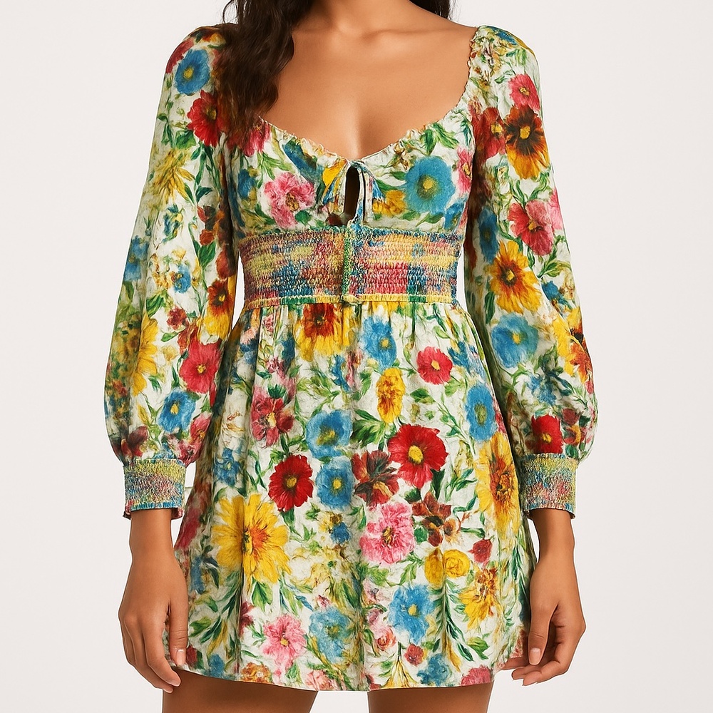 Alice + Olivia Floral Mini Dress – Size M